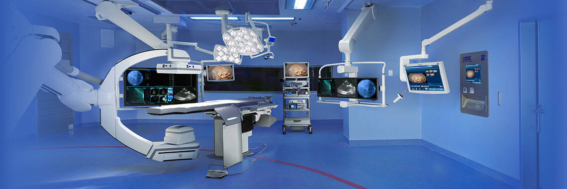 Integration into hybrid operating rooms